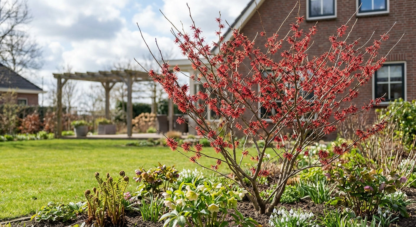 Hamamélis (Hamamelis intermedia 'Ruby Glow')