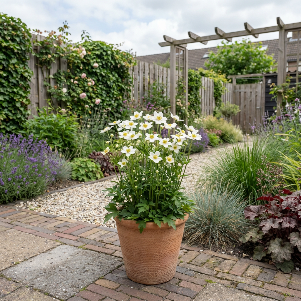 Anemoon (Anemone Annabella 'White') - Tuinplanten