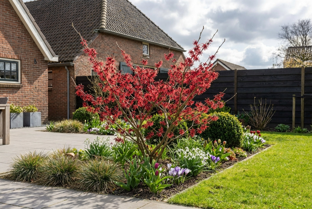 Toverhazelaar (Hamamelis intermedia 'Diane') - Heesters