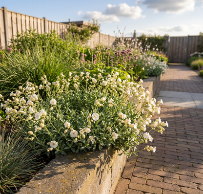 Lijmkruid (Silene maritima 'Weisskehlchen') - Tuinplanten