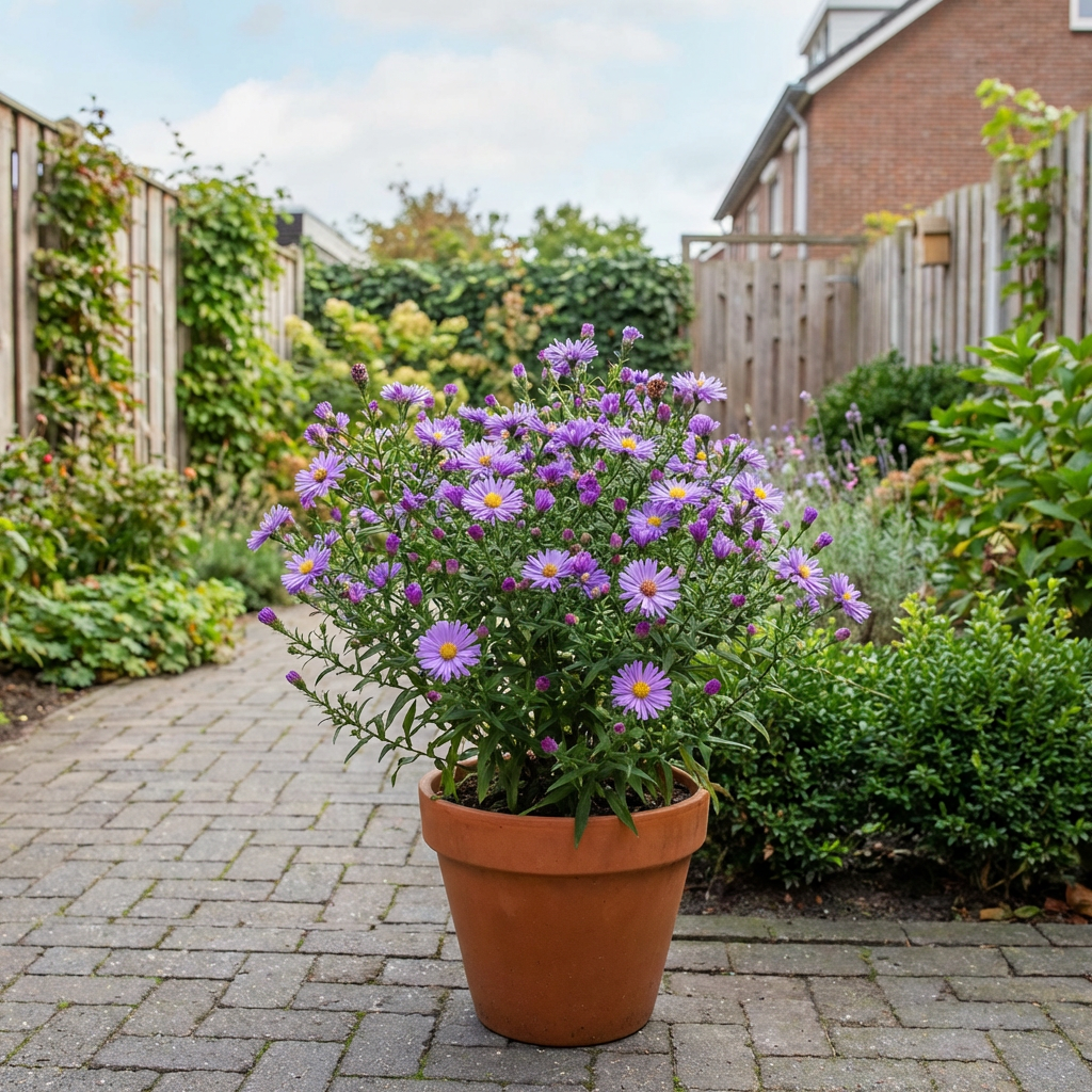 Marguerite de la Saint-Michel (Aster (D) 'Dame en bleu')