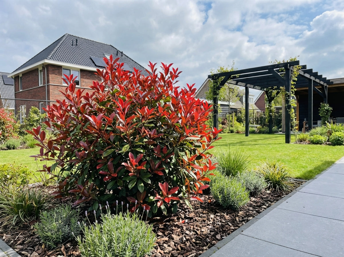 Glansmispel (Photinia fraseri ‘Carré Rouge’) - Heesters