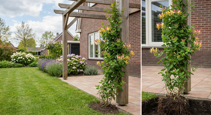 Klimplant Lonicera periclymenum (kamperfoelie) - Klimplanten