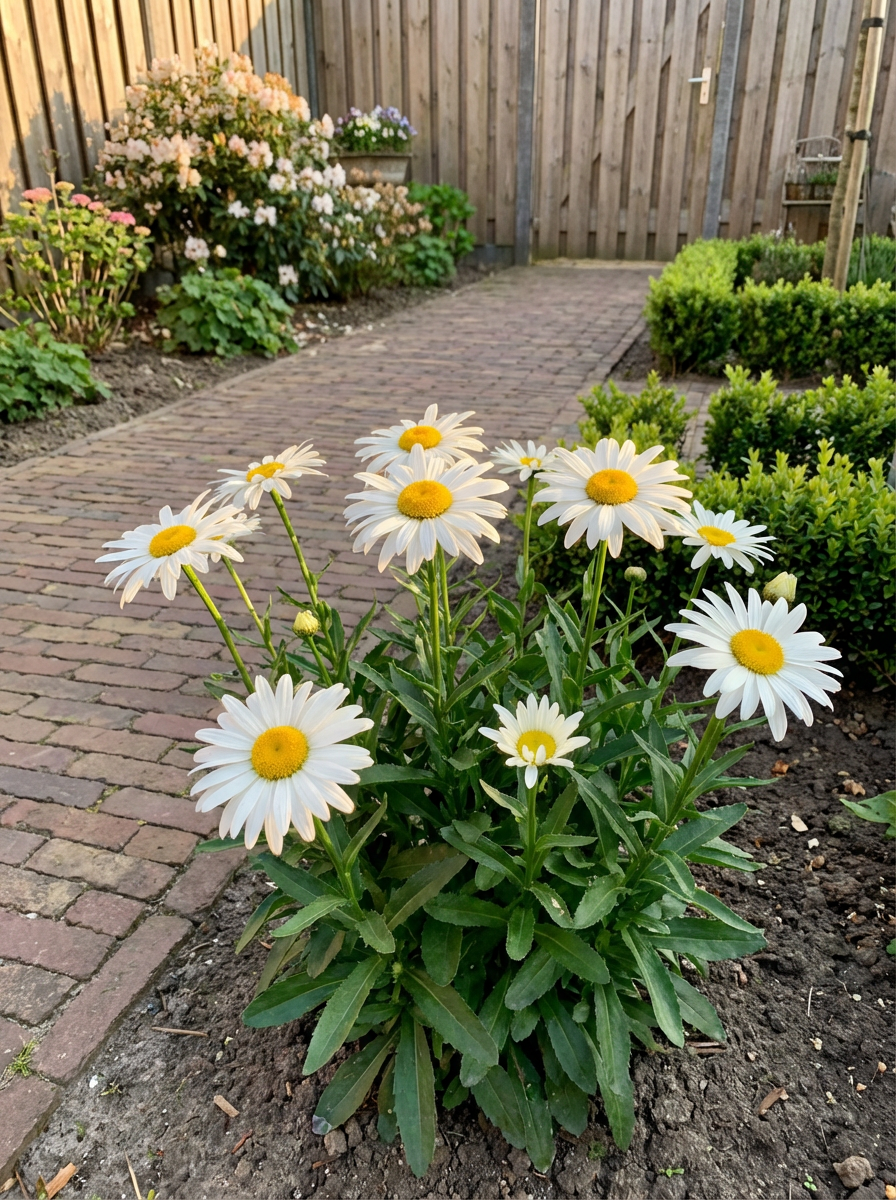 Margriet (Leucanthemum ‘Silberprinzesschen’) - Tuinplanten