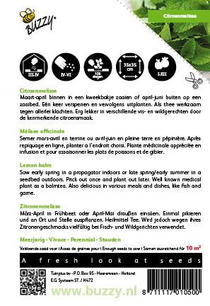 Citroenmelisse - Zaden