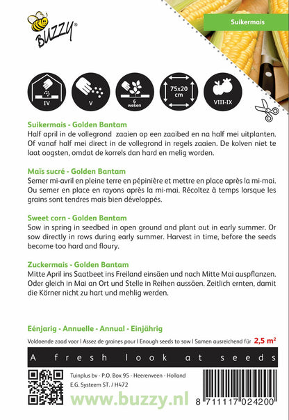 Suikermais Golden Bantam - Zaden