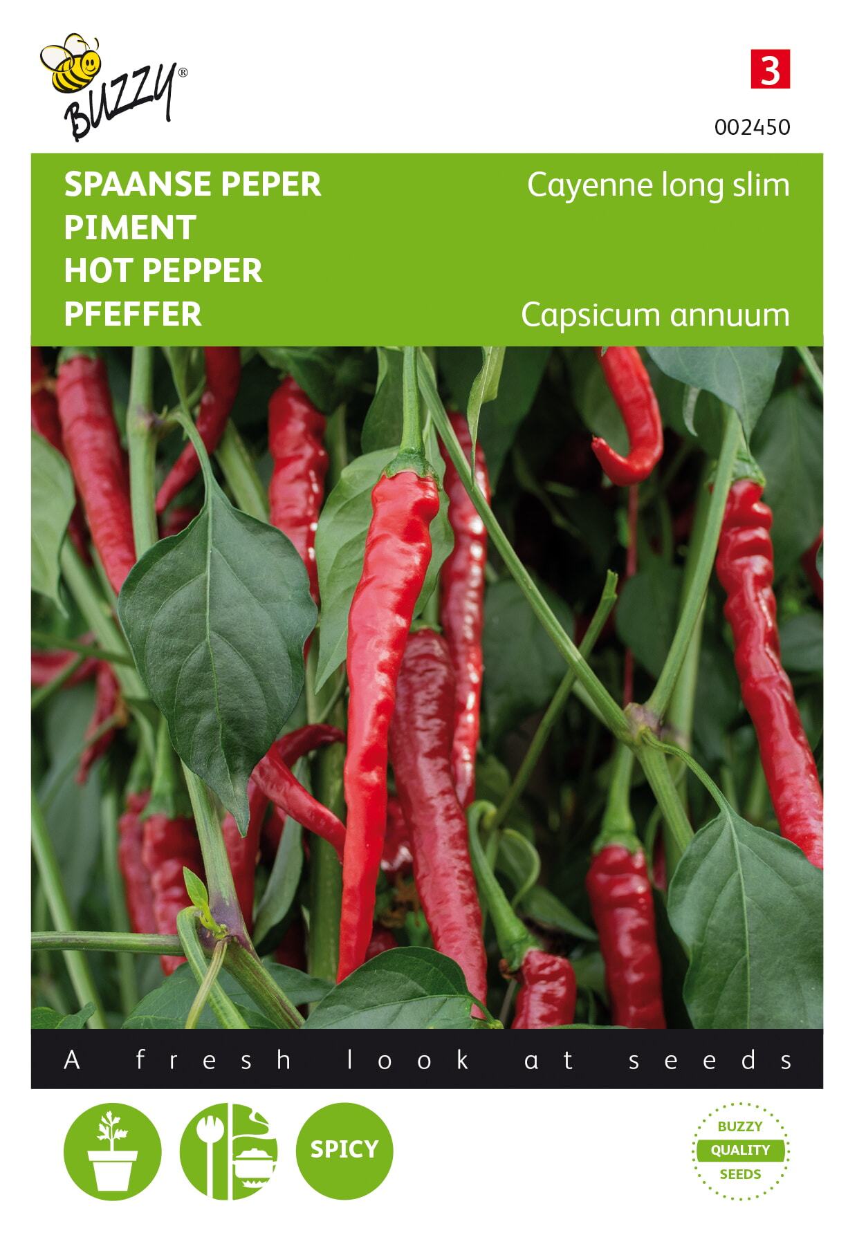 Spaanse Peper Cayenne long slim - Zaden