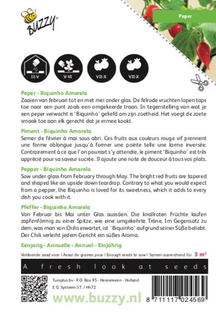 Peper Biquinho - Zaden