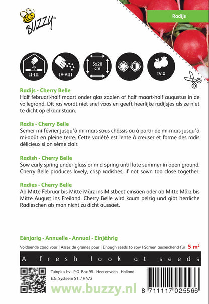 Radijs Cherry Belle - Zaden