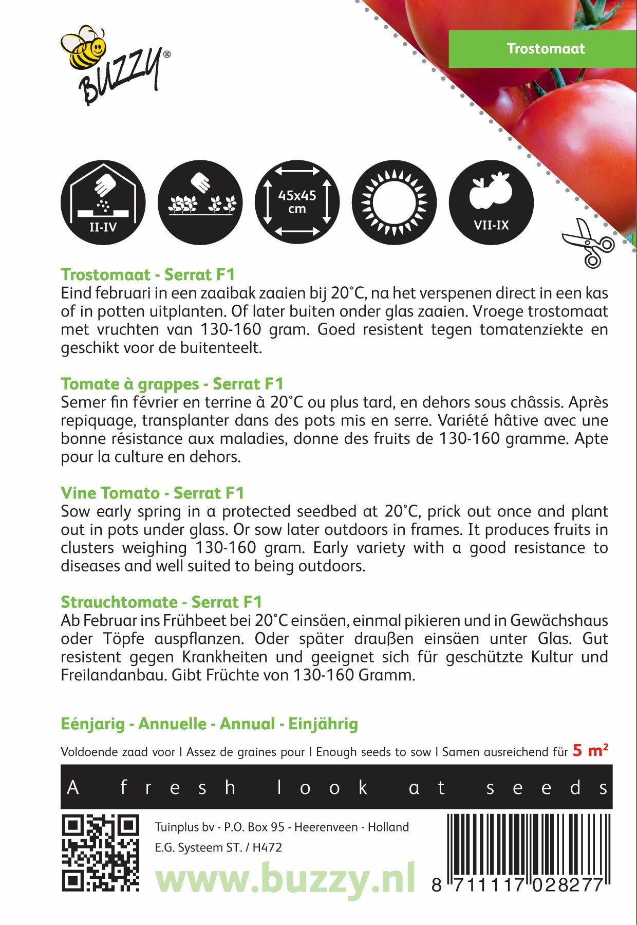 Trostomaat Serrat F1 - Zaden
