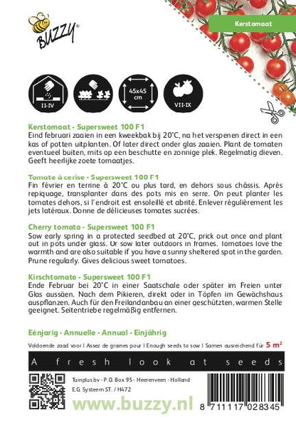 Kerstomaat Supersweet 100 F1 - Zaden