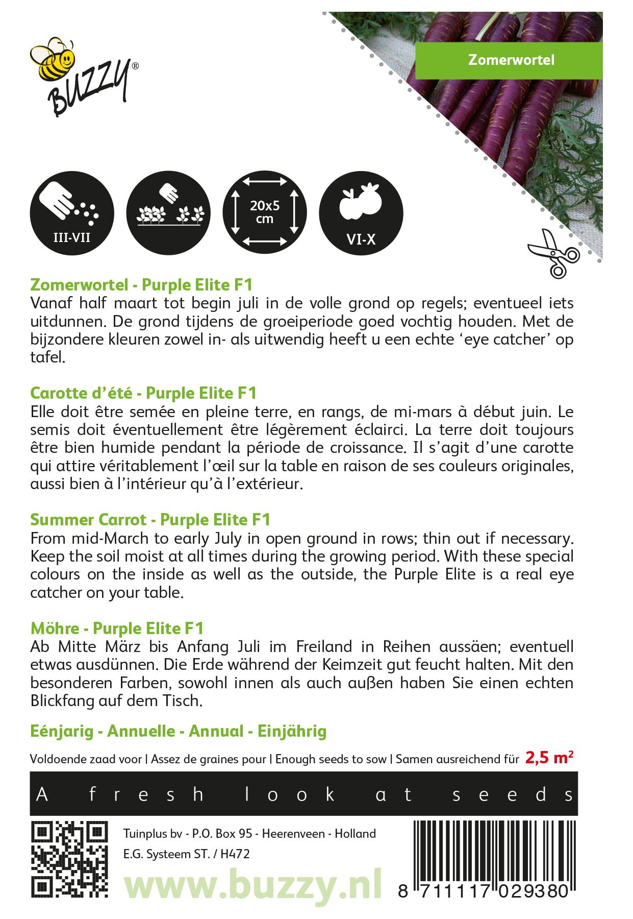 Wortelen Purple Elite F1 - Zaden