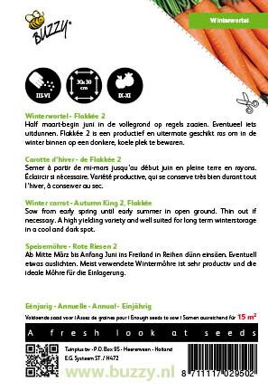 Wortelen Flakkée 2 - Zaden