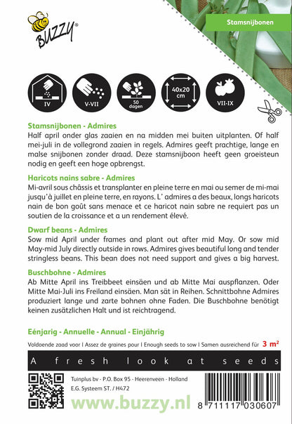 Stamsnijbonen Admires - Zaden
