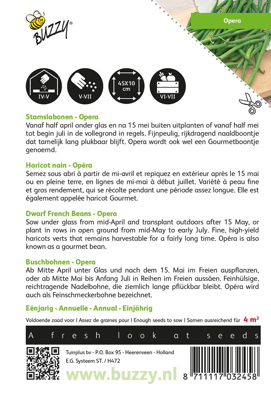 Stamslabonen Opera (Gourmetboontje) - Zaden