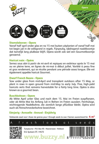Stamslabonen Opera (Gourmetboontje) - Zaden
