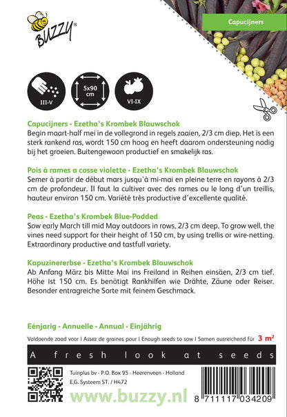 Capucijners Ezetha’s Krombek Blauwschok - Zaden