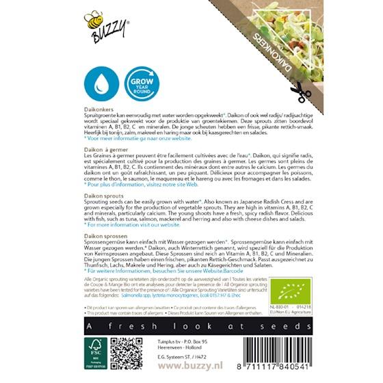 Sprouting Daikonkers (BIO) - Zaden