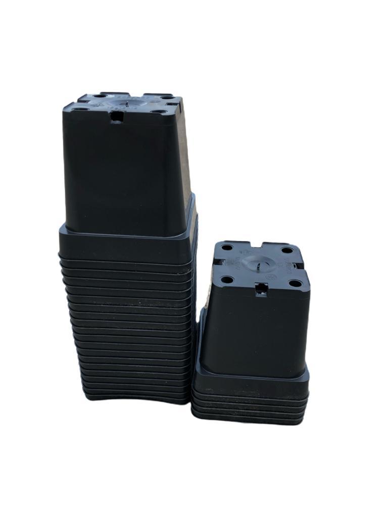 Kweekpot zwart - 11x11x11cm - Kweekbenodigdheden