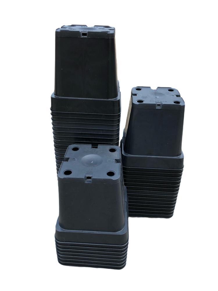 Kweekpot zwart - 11x11x11cm - Kweekbenodigdheden