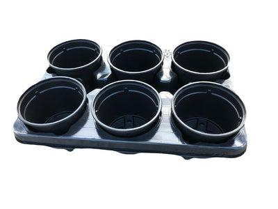 Plateau de culture avec 6 pots - 12 cm