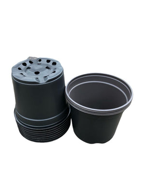 Pot de culture noir – Ø 19 cm, hauteur 15 cm, 3 litres
