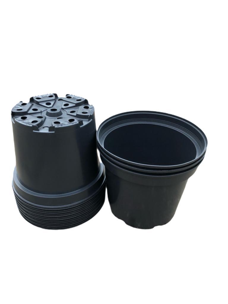 Kweekpot zwart – Ø23cm, hoogte 18cm, 5 liter - Kweekbenodigdheden