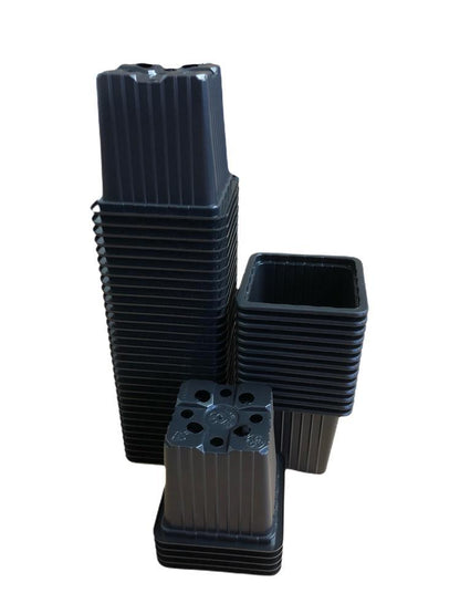 Kweekpot zwart - 7x7x6cm - Kweekbenodigdheden