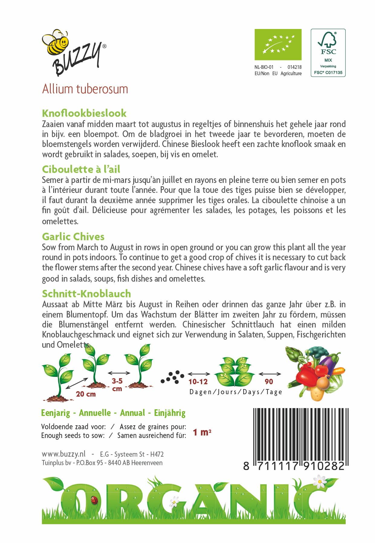 Bieslook Knoflook (BIO) - Zaden