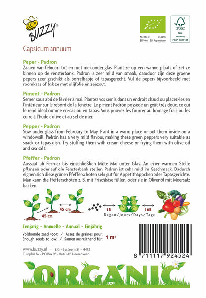 Peper Padron (BIO) - Zaden