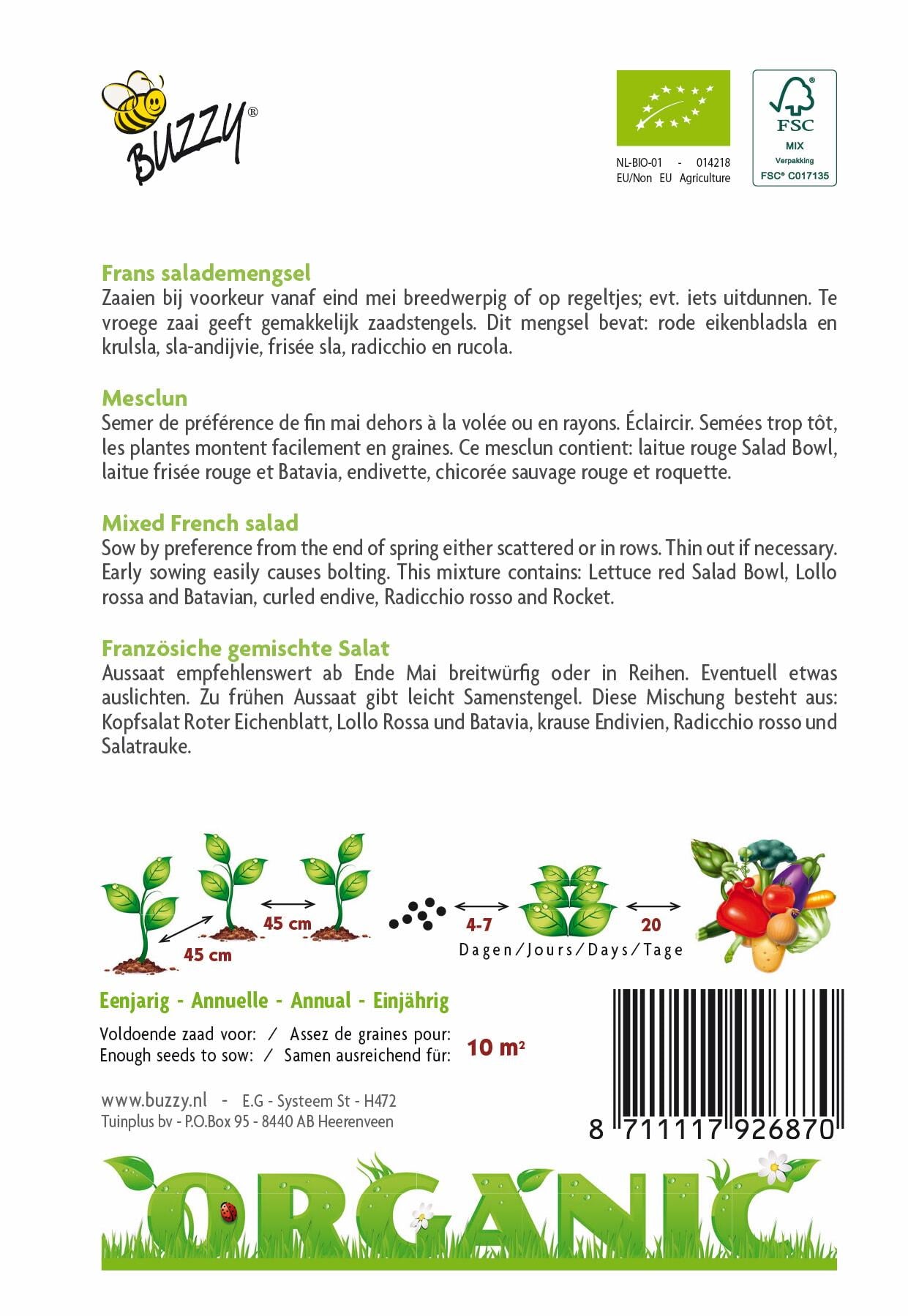 Frans Salademengsel (BIO) - Zaden