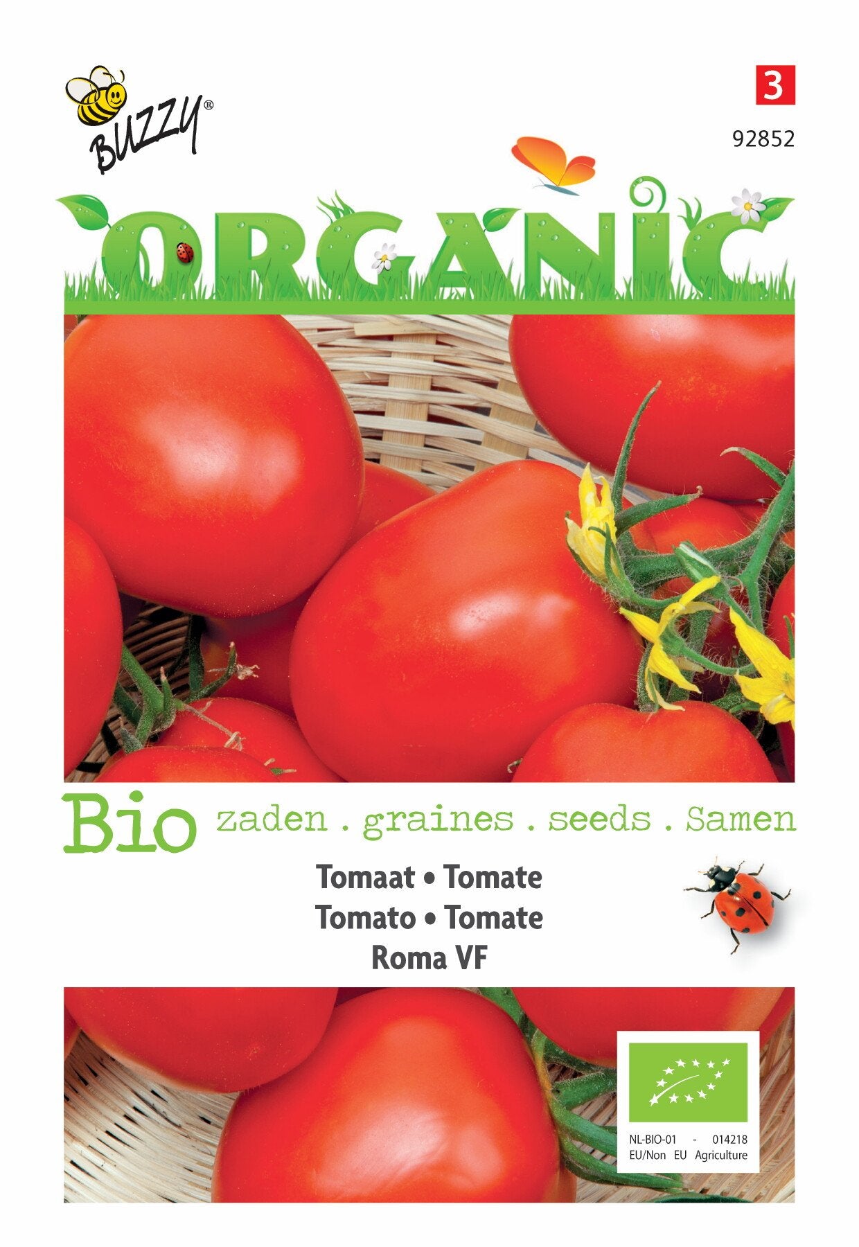 Tomaten Roma VF (BIO) - Zaden