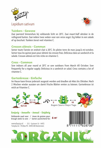 Cresson alénois commun (BIO) - Graines