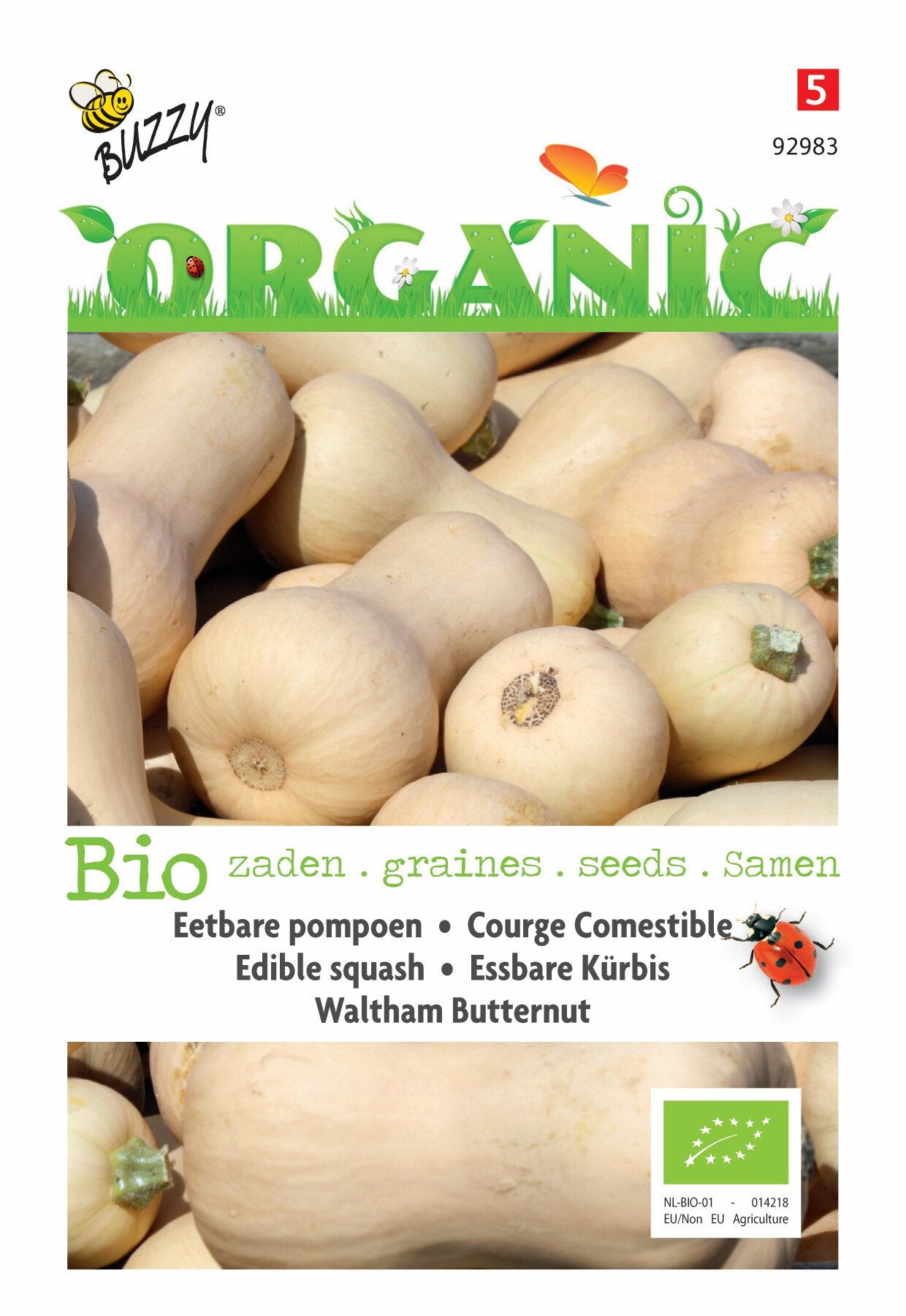 Eetbare Pompoen Waltham Butternut (BIO) - Zaden