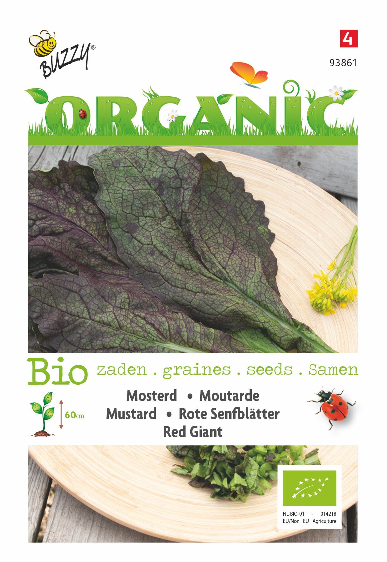 Mosterd Red Giant (BIO) - Zaden