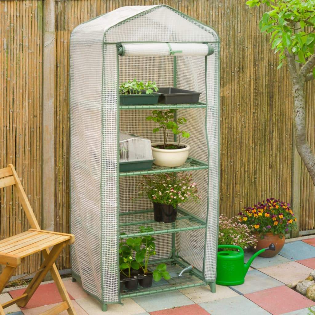 Tuinkas met 4 etages H160x69x49cm - Kweekbenodigdheden