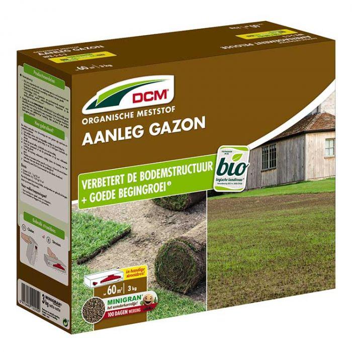 DCM Meststof Aanleg Gazon - 3KG - gazon
