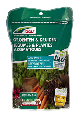Engrais biologique pour légumes et herbes aromatiques - 750 grammes